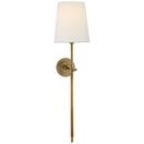 Visual Comfort & Co. Signature Hand-Rubbed Antique Brass 1-Light 60W 26-3/4 in. Wall Sconce 