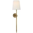 1-Light 60W 26-3/4 in. Wall Sconce in Hand-Rubbed Antique Brass