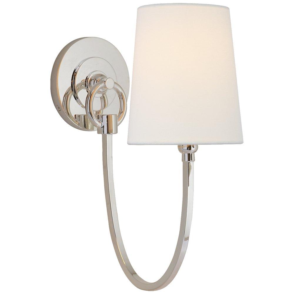 Visual Comfort & Co. Signature Polished Nickel 40W 1-Light 13 in. Wall Sconce 