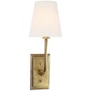 Visual Comfort & Co. Signature Hand-Rubbed Antique Brass 1-Light 60W 17 in. Wall Sconce