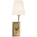 Visual Comfort & Co. Signature Hand-Rubbed Antique Brass 1-Light 60W 17 in. Wall Sconce 