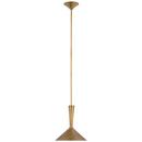 Visual Comfort & Co. Signature Hand-Rubbed Antique Brass 15W 1-Light Medium E-26 LED Pendant 