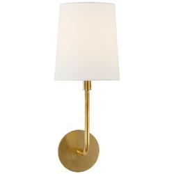 1-Light 40W 17 in. Wall Sconce in Gild