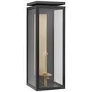 20-1/4 in. Outdoor Wall Sconce in Matte Black