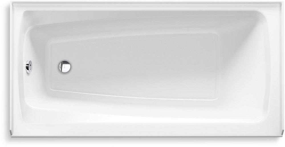 KOHLER White 60 x 30 in. Soaker Alcove Bathtub in White 