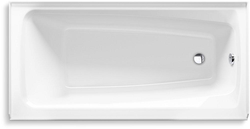 KOHLER White 60 x 30 in. Soaker Alcove Bathtub in White 