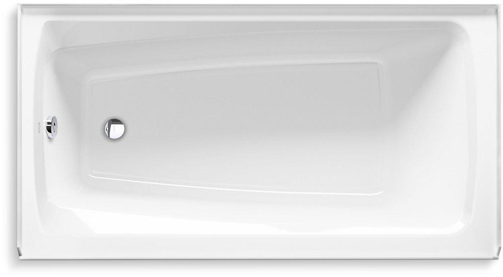 KOHLER White 60 x 32 in. Soaker Alcove Bathtub Left Drain 