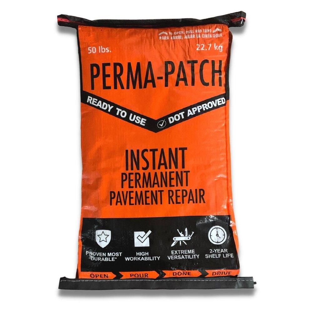 PERMA-PATCH ALL SEASON ASPHALT REPAIR MATERIAL 50 LB POLY WOVEN BAG 
