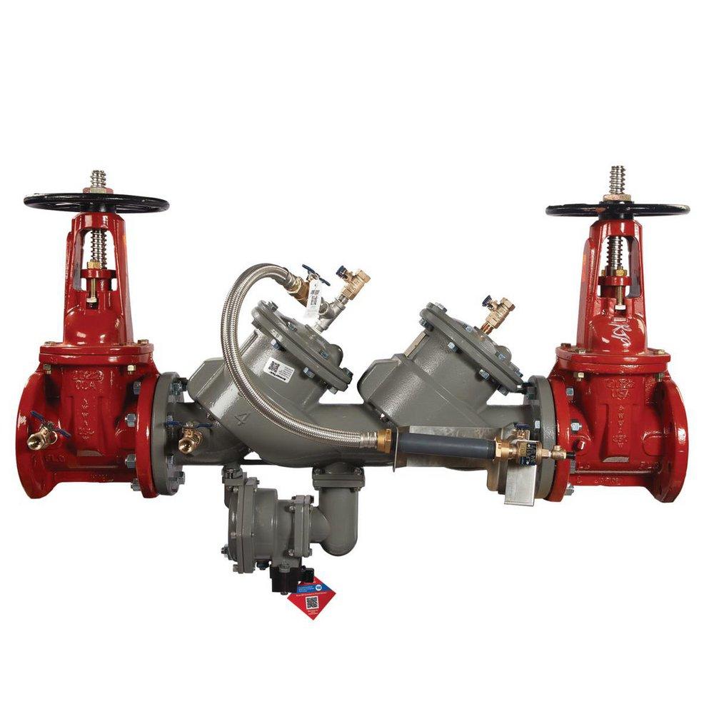 2-1/2 in Ductile Iron Flanged Reduced Pressure Detector Assembly with OS & Y Gate Valves and Flood Sensor 