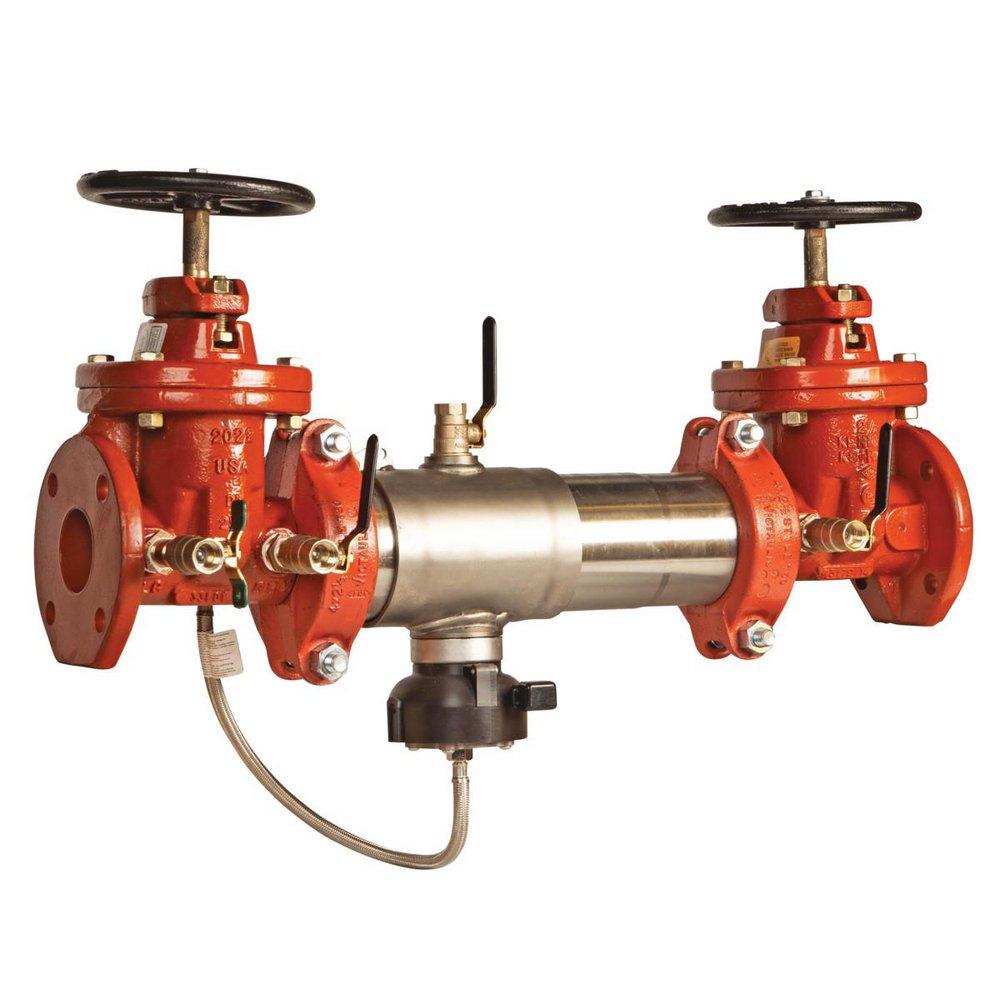 4 IN SS REDUCED PRESSURE ZONE ASSEMBLY BACKFLOW PREVENTER DOMESTIC NRS SHUTOFF VALVES BACKFLOW FLOOD SENSOR 