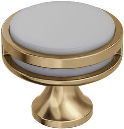 1-3/8 in. Cabinet Knob in Golden Champagne Bronze/Frosted