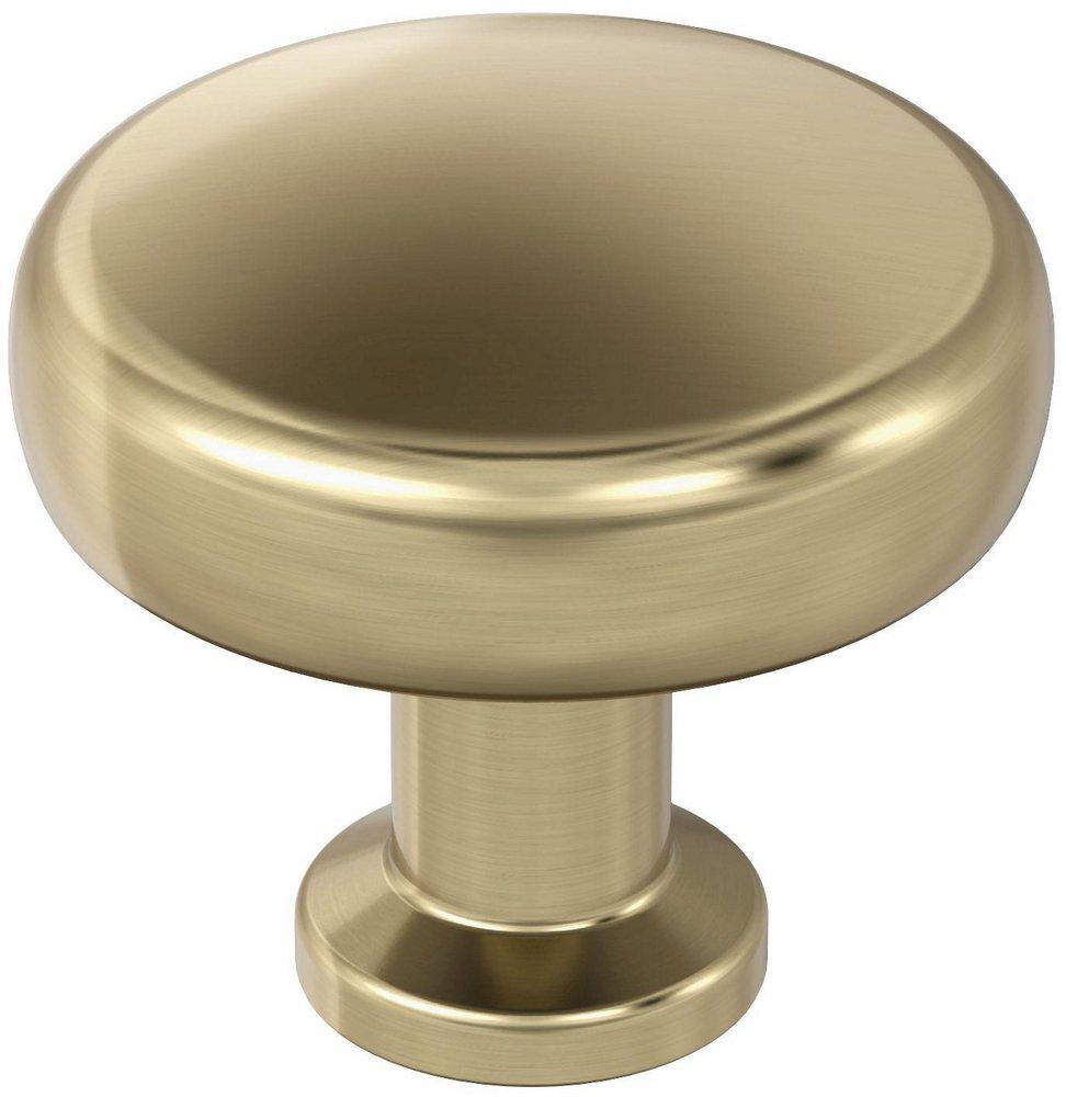 FACTOR 1-1/4 IN 32MM DIAMETER GOLDEN CHAMPAGNE CABINET KNOB 