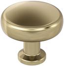 1-1/4 in. Round Cabinet Knob in Golden Champagne