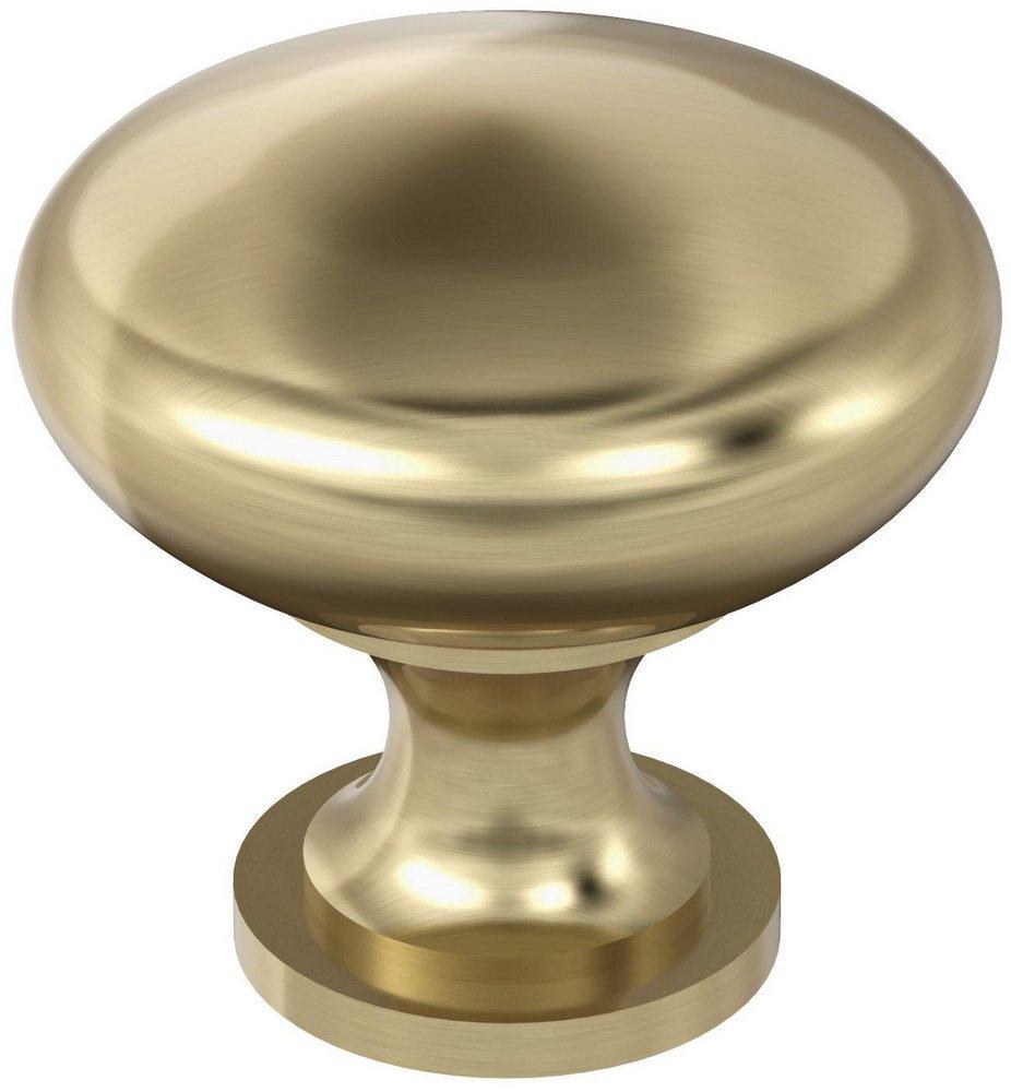 EDONA 1-1/4 IN 32MM DIAMETER GOLDEN CHAMPAGNE CABINET KNOB 
