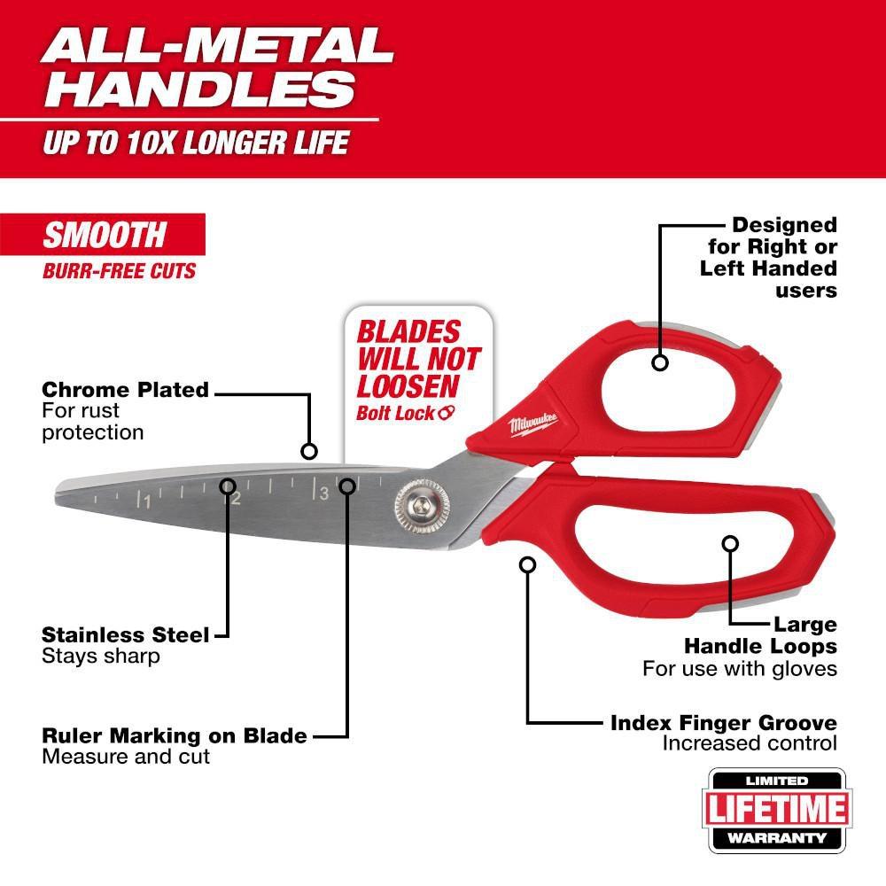 Jobsite Straight Scissors 