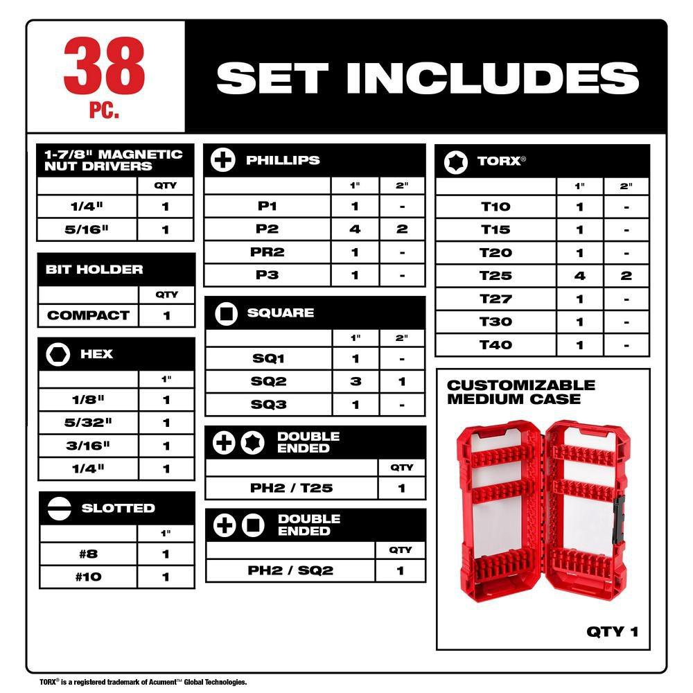 38PC SHOCKWAVE DRIVING SET 