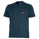HEAVY DUTY POCKET T SS BLUE 2X 