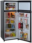 Avanti Stainless Steel 7.4 cu. ft. Top Mount Freezer Refrigerator 