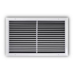 24 x 14 in. Ceiling and Sidewall 1-way Return Grille White Aluminum