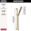 Delta Faucet Lumicoat Champagne Bronze Multi Function Hand Shower 