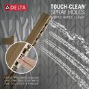 Delta Faucet Lumicoat Champagne Bronze Multi Function Hand Shower 