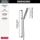 Delta Faucet Lumicoat Chrome Multi Function Hand Shower 