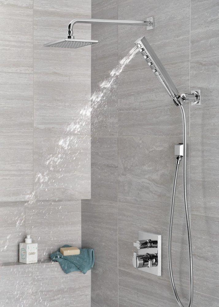 CCY 1.75 GPM 4F H/SHWR SYS W/ 82 HOSE LUMICOAT CHROME WALL MOUNT *H2OKINETIC 