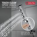 Delta Faucet Lumicoat Chrome Multi Function Hand Shower 