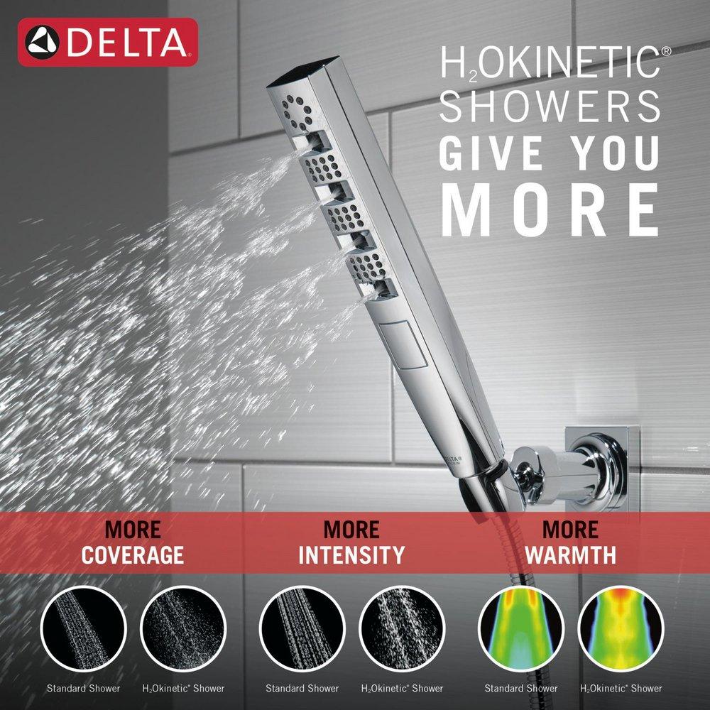 Delta Faucet Lumicoat Chrome Multi Function Hand Shower 