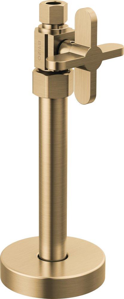 Brizo Brilliance Luxe Gold Compression Cross Straight Supply Stop Valve in Brilliance&reg; Luxe Gold&reg; 