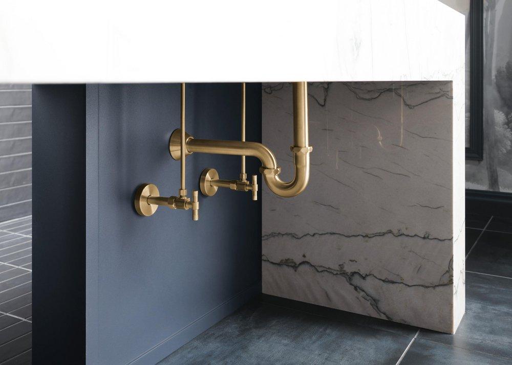 Brizo Brilliance Luxe Gold 1/2 x 3/8 in. Supply Kit 