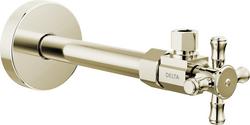 3/8 in. Compression Cross Angle Supply Stop Valve in Polished Nickel