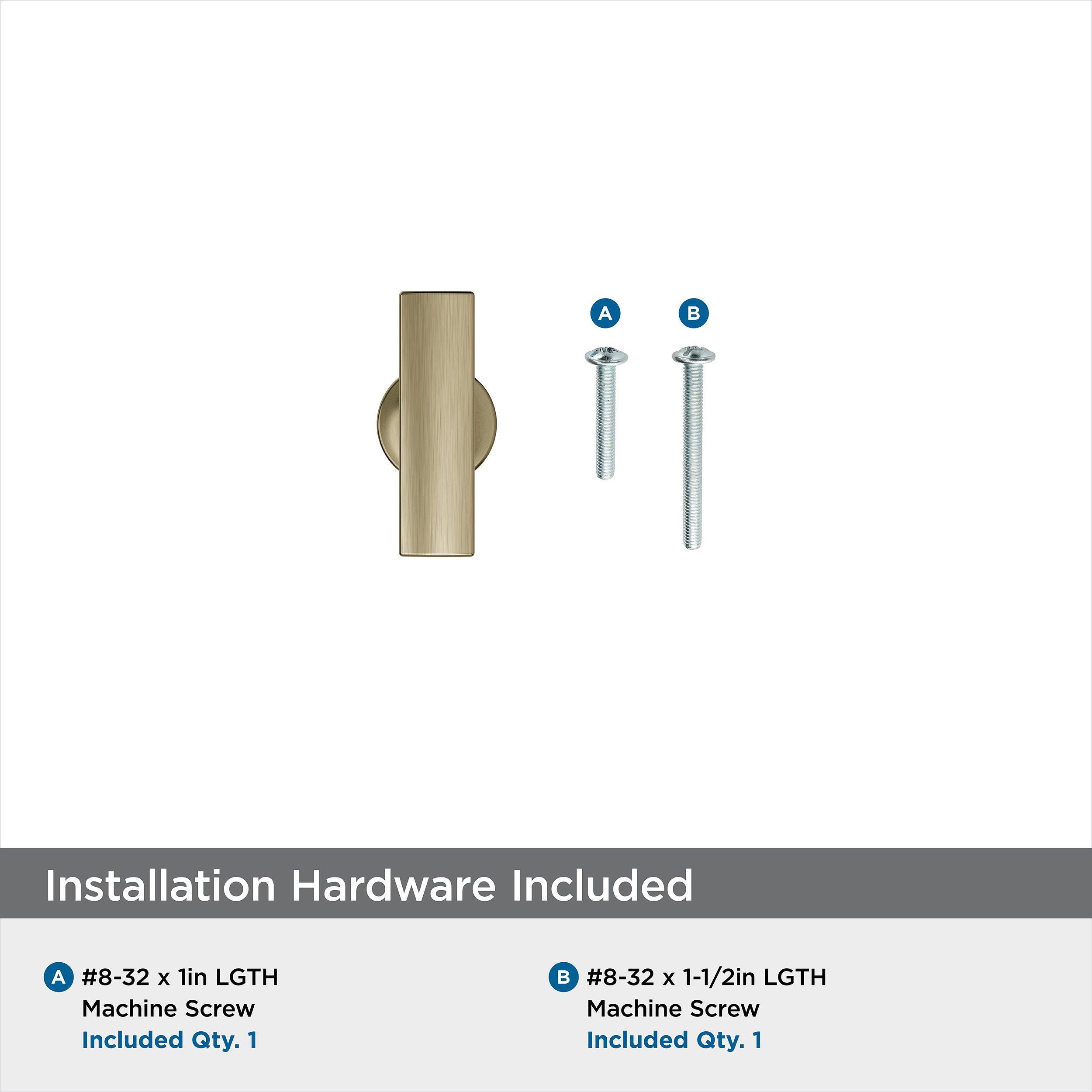 EVERETT 1-3/4 44 MM LENGTH GOLDEN CHAMPAGNE CABINET KNOB 