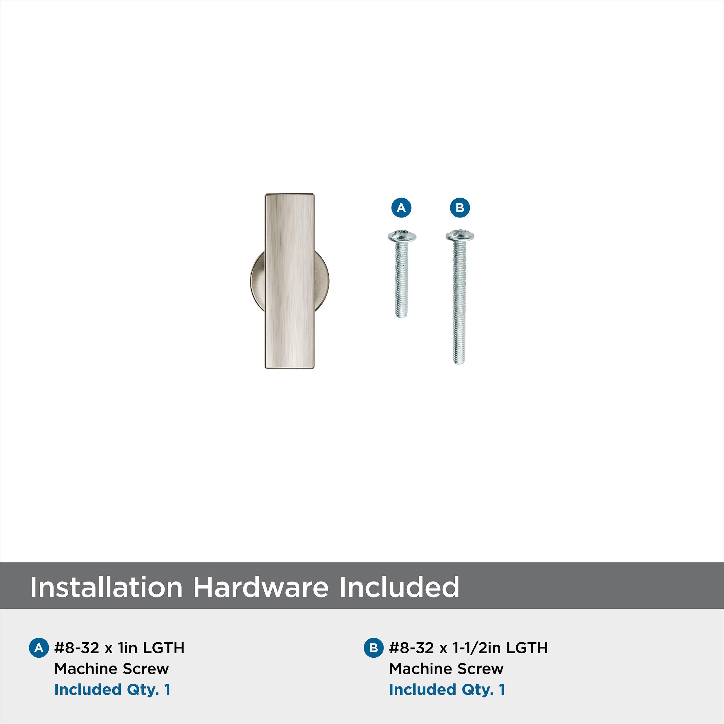 EVERETT 1-3/4 44 MM LENGTH SATIN NICKEL CABINET KNOB 