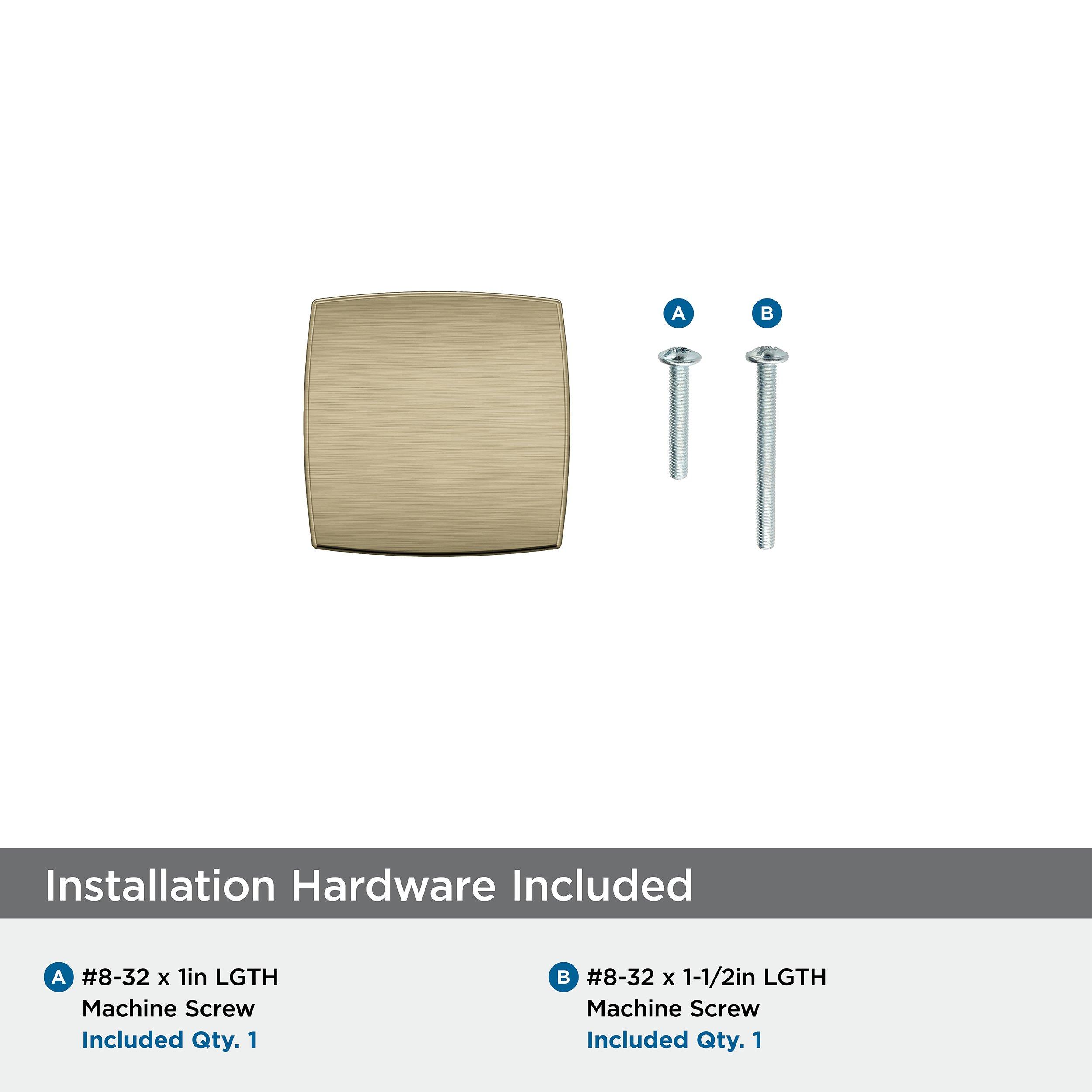 EVERETT 1-1/4 32 MM LENGTH GOLDEN CHAMPAGNE CABINET KNOB 