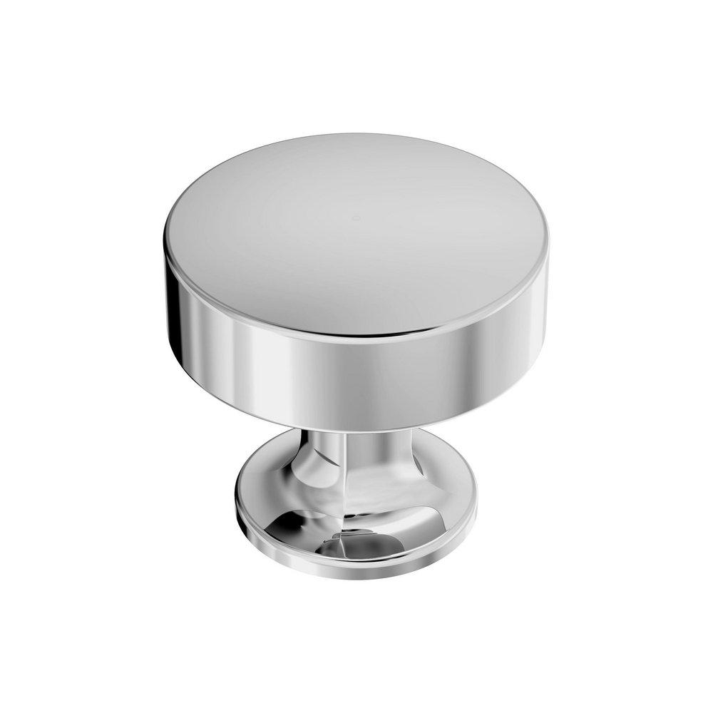 EVERETT 1-5/16 34 MM DIAMETER POLISHED CHROME CABINET KNOB 