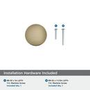 EVERETT 1-5/16 34 MM DIAMETER GOLDEN CHAMPAGNE CABINET KNOB 