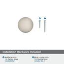 EVERETT 1-5/16 34 MM DIAMETER SATIN NICKEL CABINET KNOB 