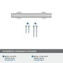 EVERETT 3 76 MM CENTER-TO-CENTER POLISHED CHROME CABINET PULL 