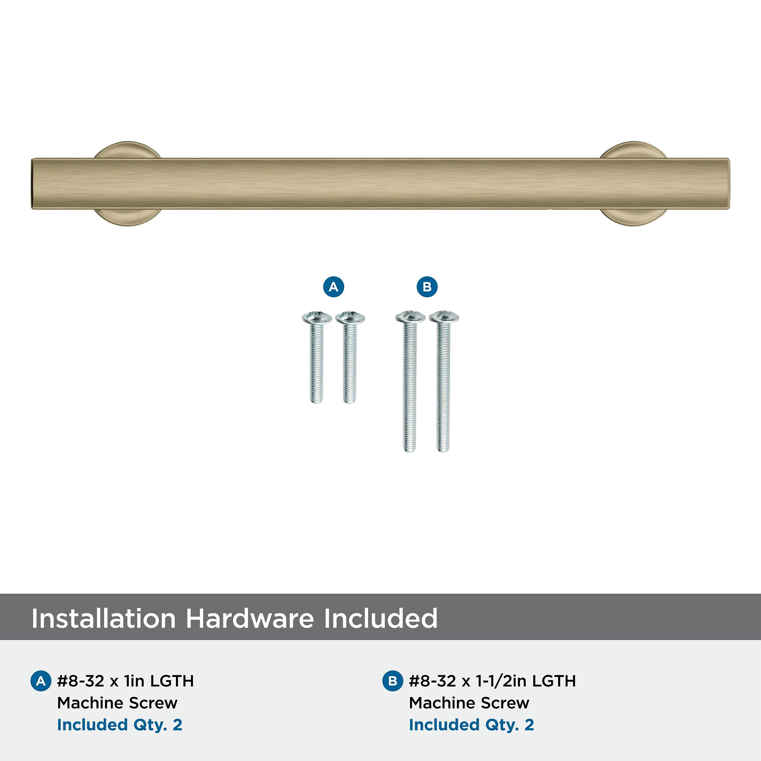 EVERETT 5-1/16 128 MM CENTER-TO-CENTER GOLDEN CHAMPAGNE CABINET PULL 
