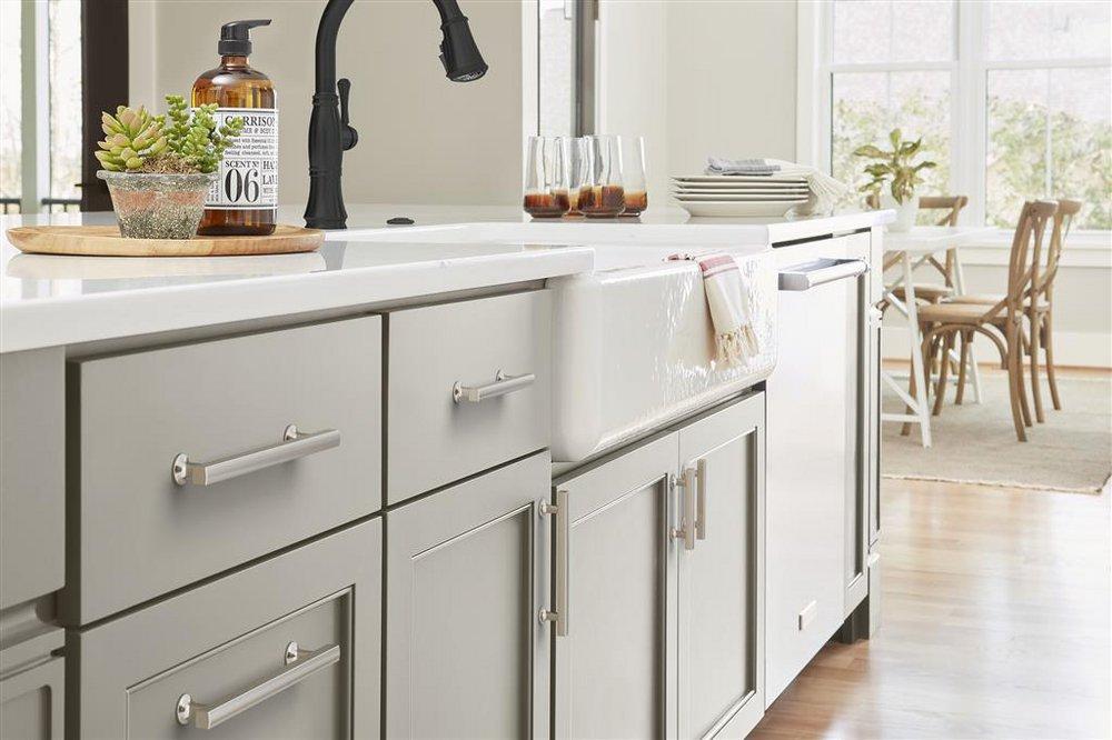 Amerock Satin Nickel 5-1/16 in. Center-to-Center Bar Pull 