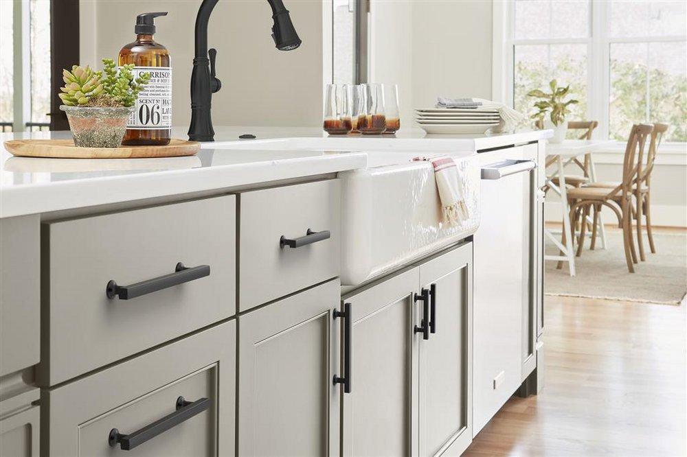 Amerock Matte Black 5-1/16 in. Center-to-Center Bar Pull 