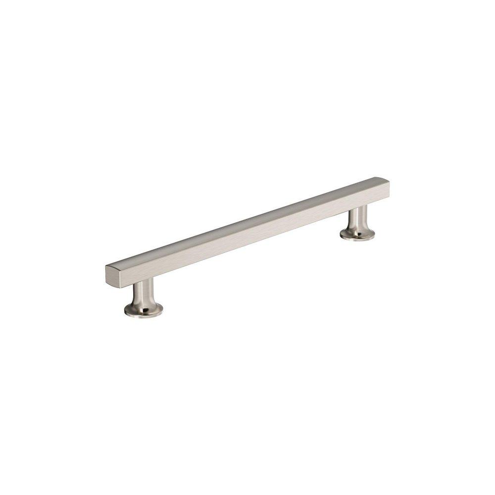 EVERETT 7-9/16 192 MM CENTER-TO-CENTER SATIN NICKEL CABINET PULL 