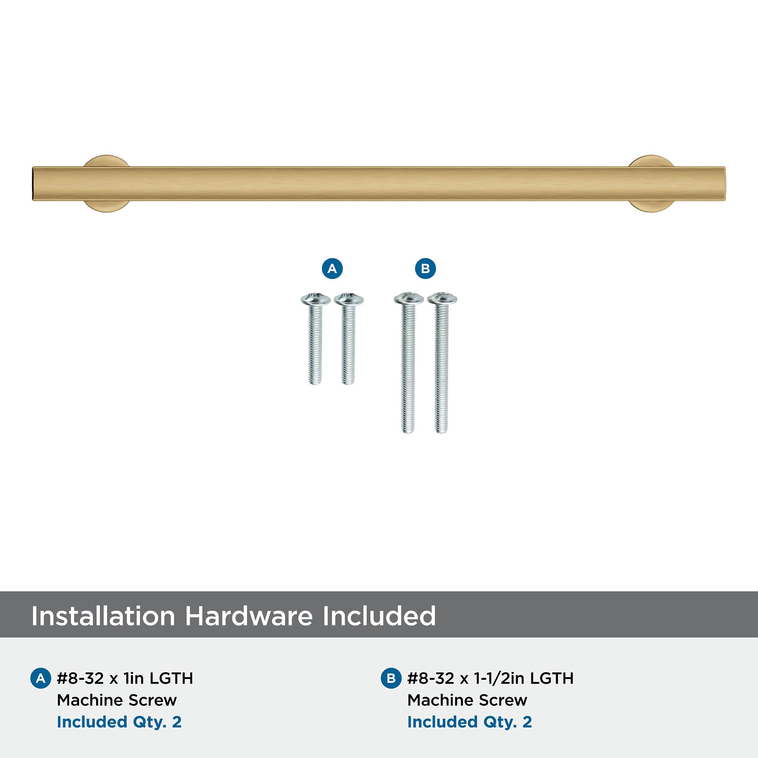 EVERETT 8-13/16 224 MM CENTER-TO-CENTER CHAMPAGNE BRONZE CABINET PULL 