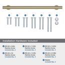 EVERETT 12 305 MM CENTER-TO-CENTER GOLDEN CHAMPAGNE CABINET APPLIANCE PULL 