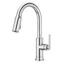 Single Handle Pull Down Kitchen Faucet in Polished Chrome