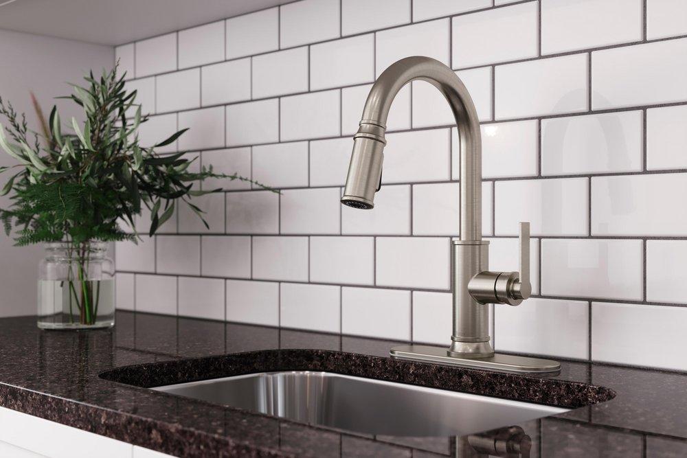 Pfister Stainless Steel Single Handle Pull Down Kitchen Faucet 