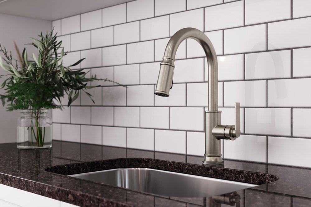 Pfister Stainless Steel Single Handle Pull Down Kitchen Faucet 