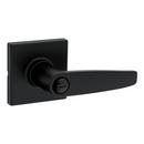 WINSTON KEYED ENTRY LEVER WITH SQUARE ROSE IN MATTE BLACK 