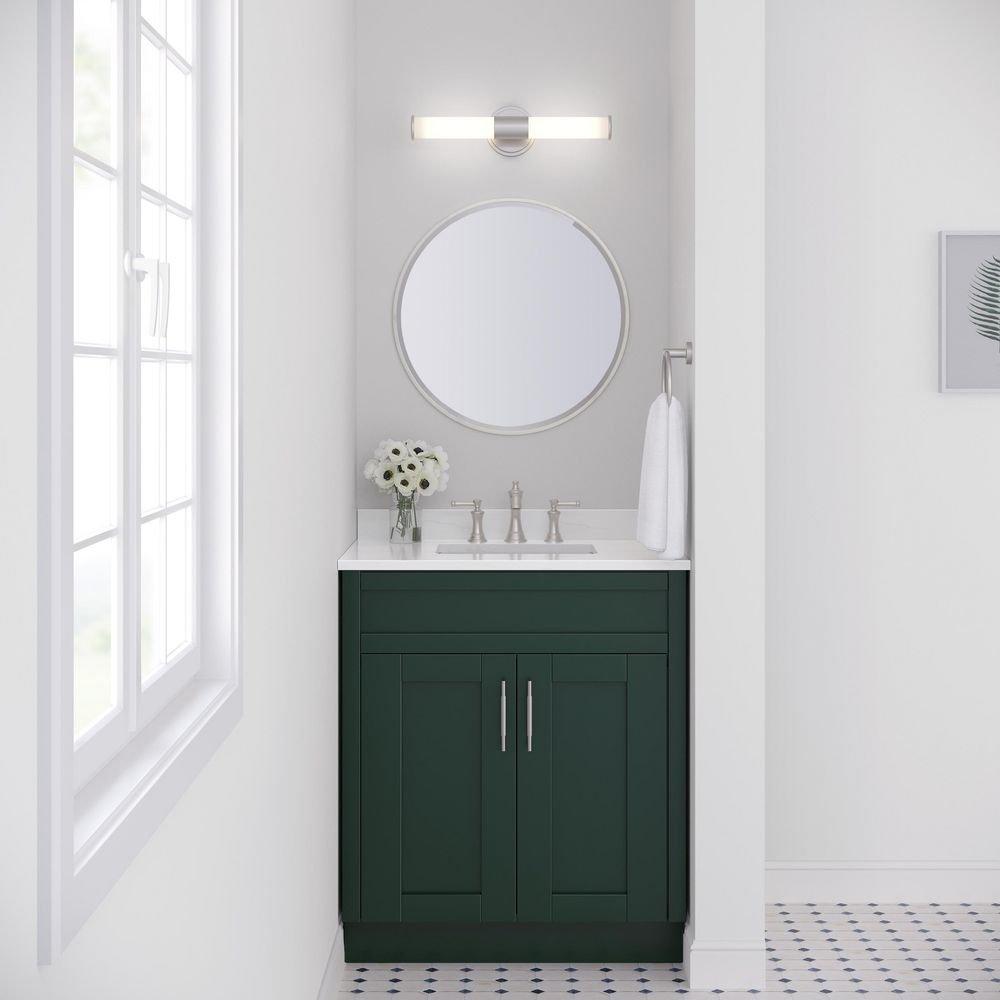 1-Light LED Vanity Fixture in Brushed Nickel 